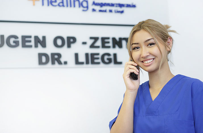 Empfang Augenarztpraxis Dr. Liegl